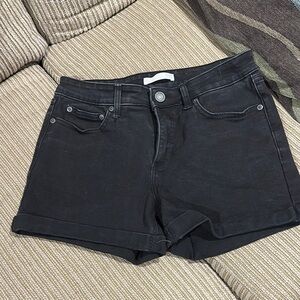 Black Denim Women's Shorts
